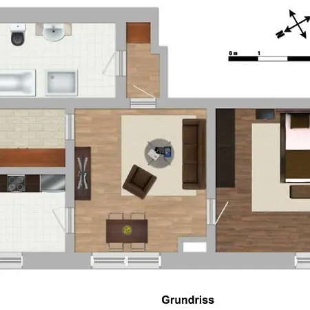 Apartamento 2 Zi. Fewo In Waldrandlage Mit Grossem Grundstuck